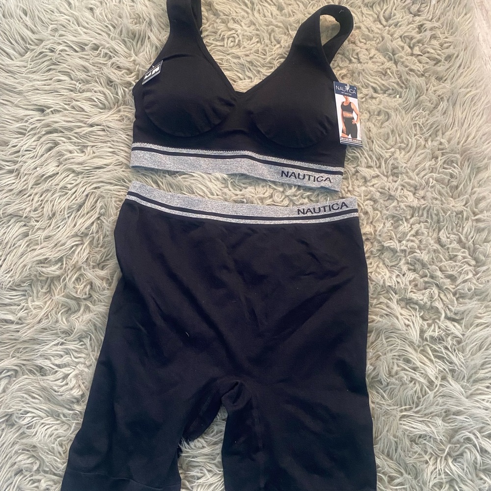 Nautica Women's Black Intimates Set NWT 1X